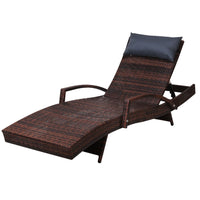 Thumbnail for Gardeon Outdoor Sun Lounge Furniture Day Bed Wicker Pillow Sofa Set - Outdoor Immersion