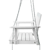 Thumbnail for Gardeon Porch Swing Chair with Chain Garden Bench Outdoor Furniture Wooden White - Outdoor Immersion