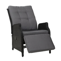 Thumbnail for Gardeon Recliner Chair Sun lounge Setting Outdoor Furniture Patio Wicker Sofa - Outdoor Immersion