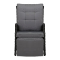 Thumbnail for Gardeon Recliner Chair Sun lounge Setting Outdoor Furniture Patio Wicker Sofa - Outdoor Immersion