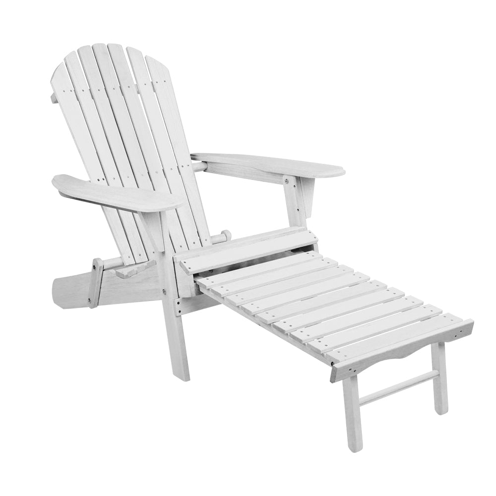 Gardeon Set of 2 Outdoor Sun Lounge Chairs Patio Furniture Lounger Beach Chair Adirondack - Outdoor Immersion