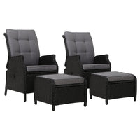 Thumbnail for Gardeon Set of 2 Recliner Chairs Sun lounge Outdoor Setting Patio Furniture Wicker Sofa - Outdoor Immersion