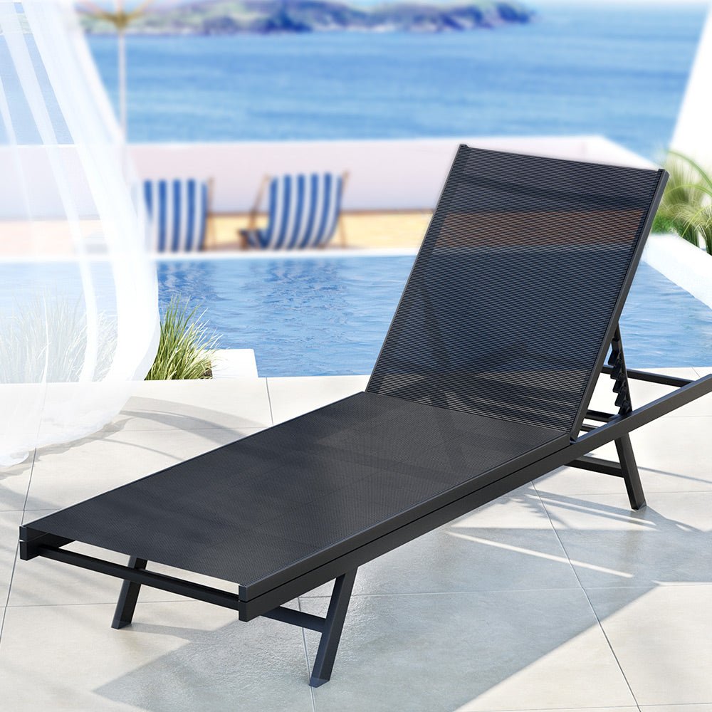 Gardeon Sun Lounger Outdoor Lounge Setting Chair Adjustable Patio Furniture Pool - Outdoor Immersion