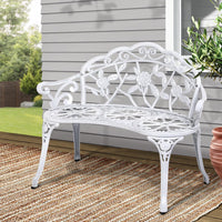 Thumbnail for Gardeon Victorian Garden Bench White - Outdoor Immersion