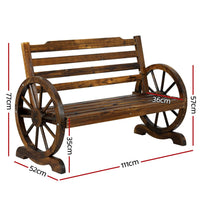 Thumbnail for Gardeon Wooden Garden Bench Seat Outdoor Furniture Wagon Chair Patio Lounge - Outdoor Immersion