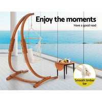 Thumbnail for Gardeon Wooden Hammock Chair with Stand Outdoor Lounger Camping Hammock Timber - Outdoor Immersion