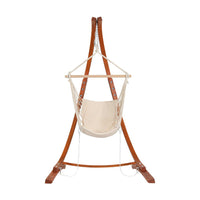 Thumbnail for Gardeon Wooden Hammock Chair with Stand Outdoor Lounger Camping Hammock Timber - Outdoor Immersion