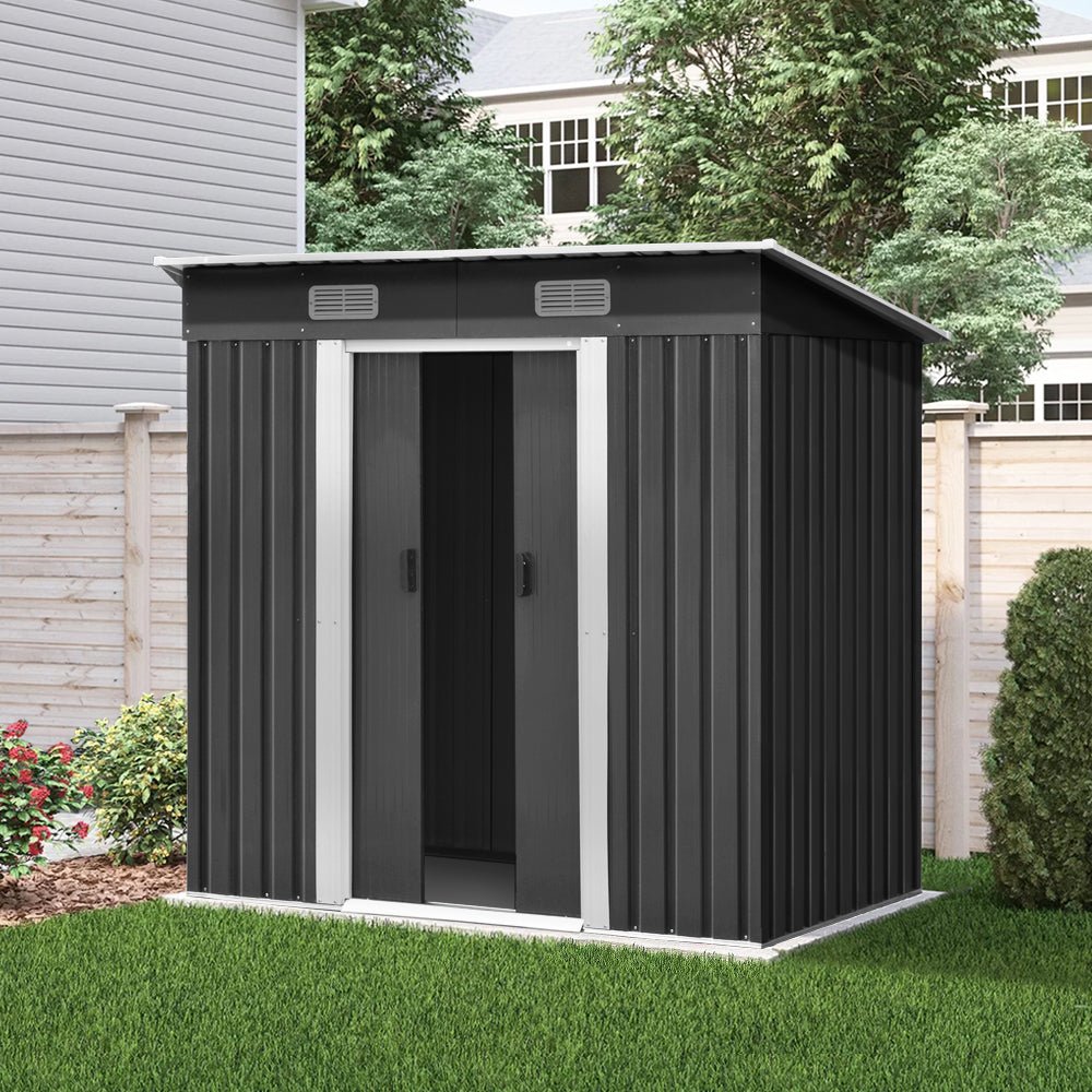 Giantz Garden Shed 1.94x1.21M Sheds Outdoor Storage Workshop House Tool Shelter Sliding Door - Outdoor Immersion