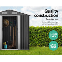Thumbnail for Giantz Garden Shed 1.96x1.32M Sheds Outdoor Storage Tool Workshop Metal Shelter Sliding Door - Outdoor Immersion