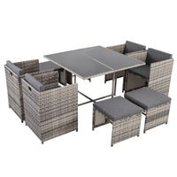 Thumbnail for Horrocks 8 Seater Outdoor Dining Set-Grey - Outdoor Immersion