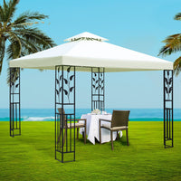 Thumbnail for Instahut Gazebo 3x3m Party Marquee Outdoor Wedding Event Tent Iron Art Canopy White - Outdoor Immersion