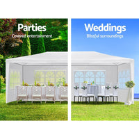 Thumbnail for Instahut Gazebo 3x6 Outdoor Marquee Side Wall Party Wedding Tent Camping White - Outdoor Immersion