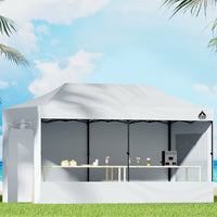 Thumbnail for Instahut Gazebo 3x6 Pop Up Marquee Folding Tent Wedding Gazebos Camping Outdoor Shade Canopy White - Outdoor Immersion