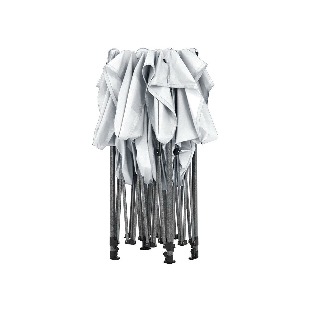 Instahut Gazebo 3x6 Pop Up Marquee Folding Tent Wedding Gazebos Camping Outdoor Shade Canopy White - Outdoor Immersion