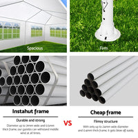 Thumbnail for Instahut Gazebo 3x9 Outdoor Marquee Gazebos Wedding Party Camping Tent 8 Wall Panels - Outdoor Immersion