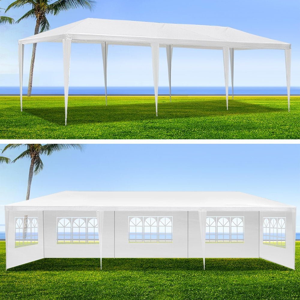 Instahut Gazebo 3x9 Outdoor Marquee Party Wedding Outdoor Tent Canopy Camping - Outdoor Immersion
