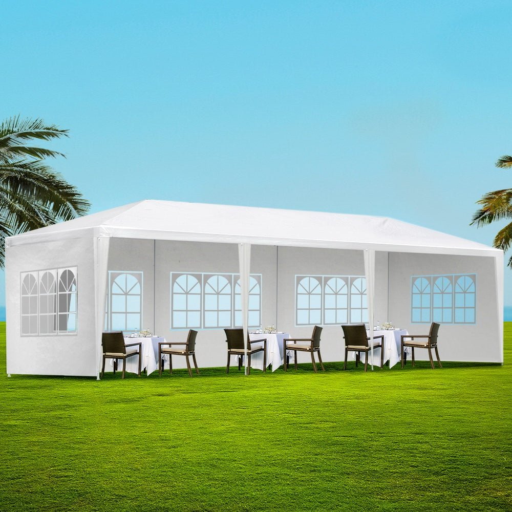 Instahut Gazebo 3x9 Outdoor Marquee Party Wedding Outdoor Tent Canopy Camping - Outdoor Immersion