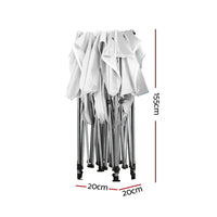 Thumbnail for Instahut Gazebo Pop Up 3x6m w/Base Podx4 Marquee Folding Outdoor Wedding Camping Tent Shade Canopy White - Outdoor Immersion