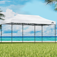Thumbnail for Instahut Gazebo Pop Up 3x6m w/Base Podx4 Marquee Folding Outdoor Wedding Camping Tent Shade Canopy White - Outdoor Immersion