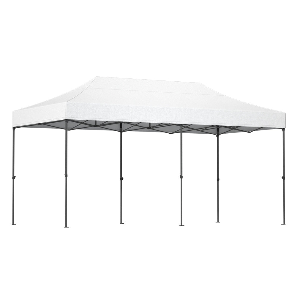 Instahut Gazebo Pop Up 3x6m w/Base Podx4 Marquee Folding Outdoor Wedding Camping Tent Shade Canopy White - Outdoor Immersion