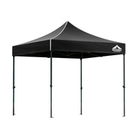 Thumbnail for Instahut Gazebo Pop Up Marquee 3x3 Outdoor Wedding Base Pod Kit Black - Outdoor Immersion