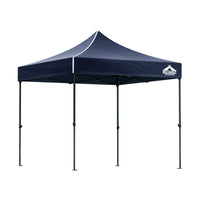 Thumbnail for Instahut Gazebo Pop Up Marquee 3x3m Folding Tent Wedding Outdoor Camping Canopy Gazebos Shade Navy - Outdoor Immersion