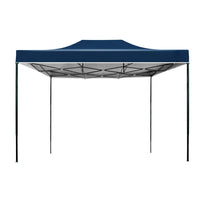 Thumbnail for Instahut Gazebo Pop Up Marquee 3x4.5 Outdoor Tent Folding Wedding Gazebos Navy - Outdoor Immersion