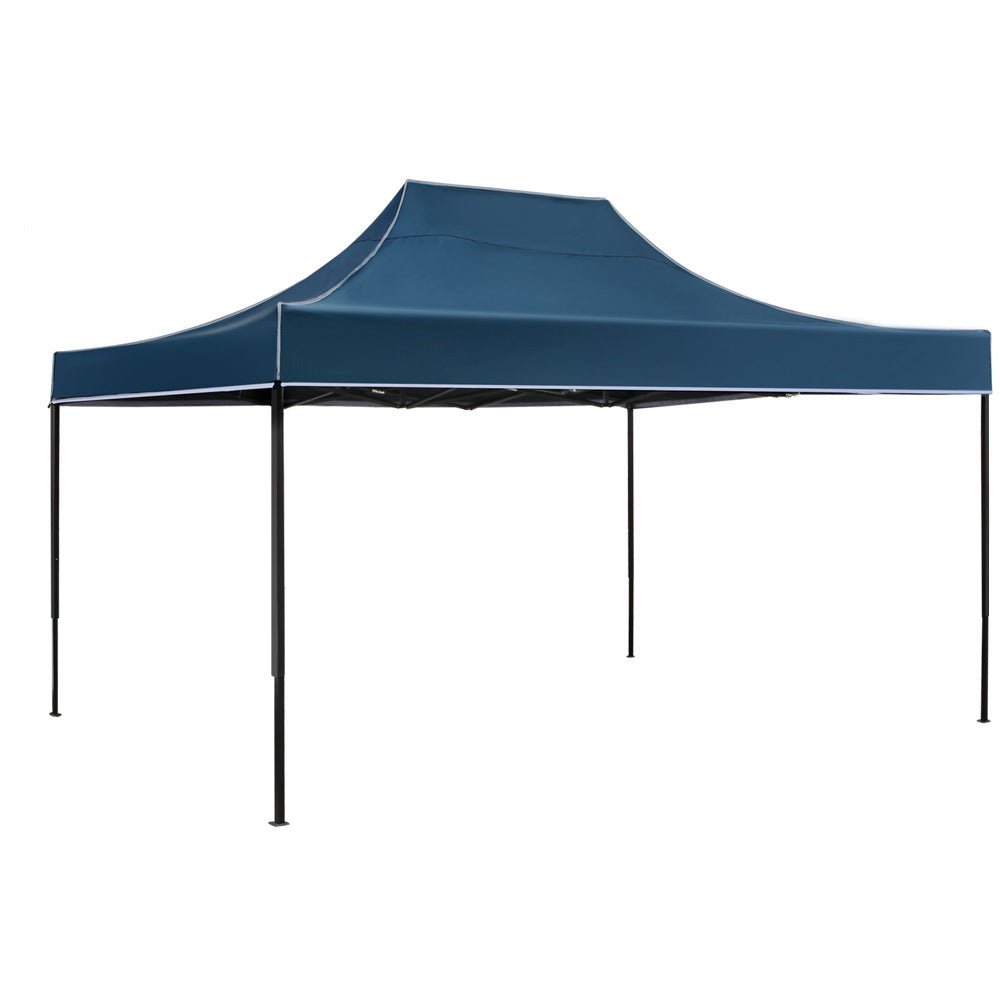 Instahut Gazebo Pop Up Marquee 3x4.5 Outdoor Tent Folding Wedding Gazebos Navy - Outdoor Immersion