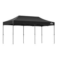 Thumbnail for Instahut Gazebo Pop Up Marquee 3x6m Folding Tent Wedding Outdoor Camping Canopy Gazebos Shade Black - Outdoor Immersion