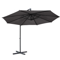 Thumbnail for Instahut Outdoor Umbrella 3M Cantilever Beach Garden Patio Charcoal - Outdoor Immersion