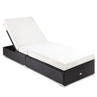 Thumbnail for LONDON RATTAN Wicker Premium Outdoor Sun Lounge Pool Furniture Bed - Outdoor Immersion