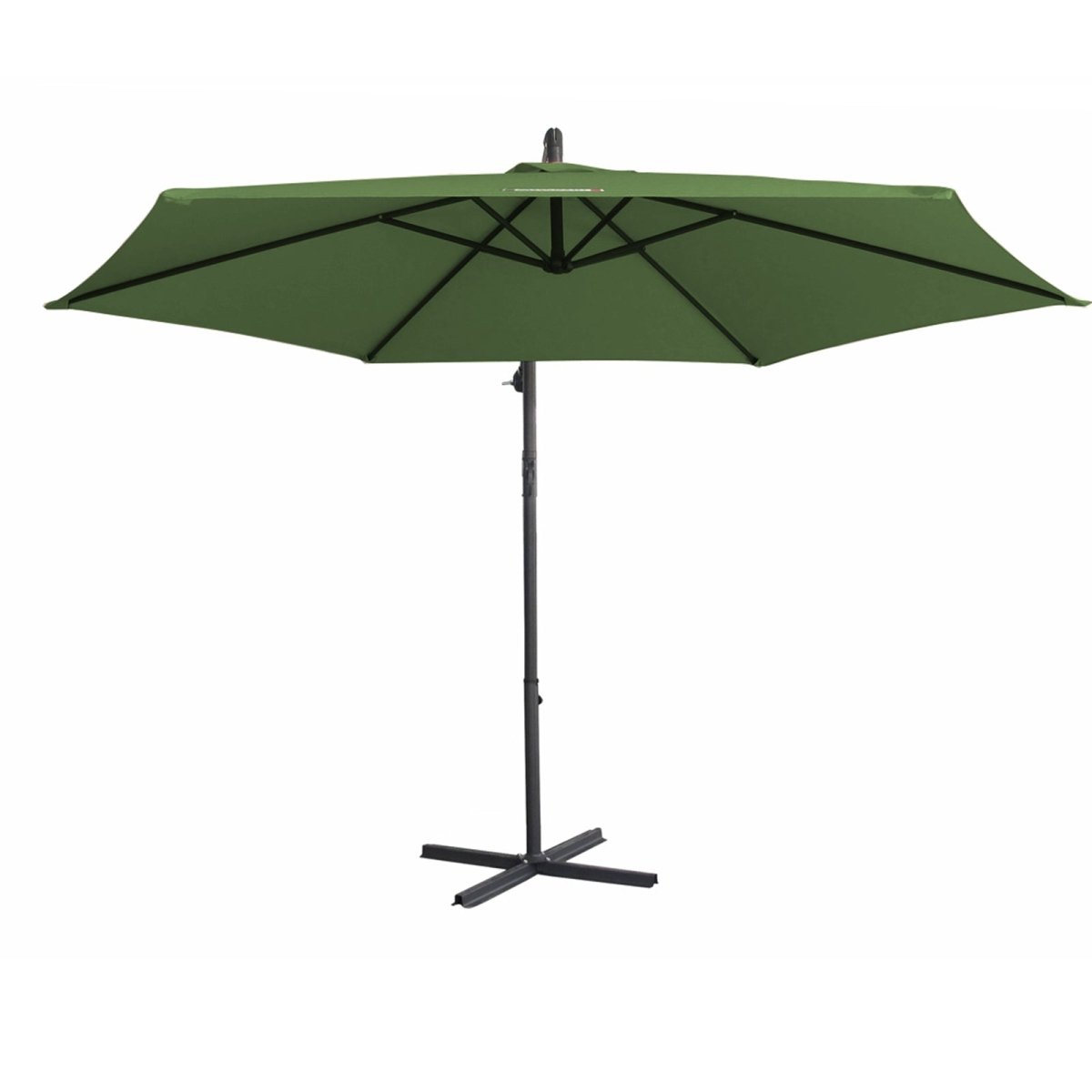 Milano 3M Outdoor Umbrella Cantilever With Protective Cover Patio Garden Shade - Green - Outdoor Immersion