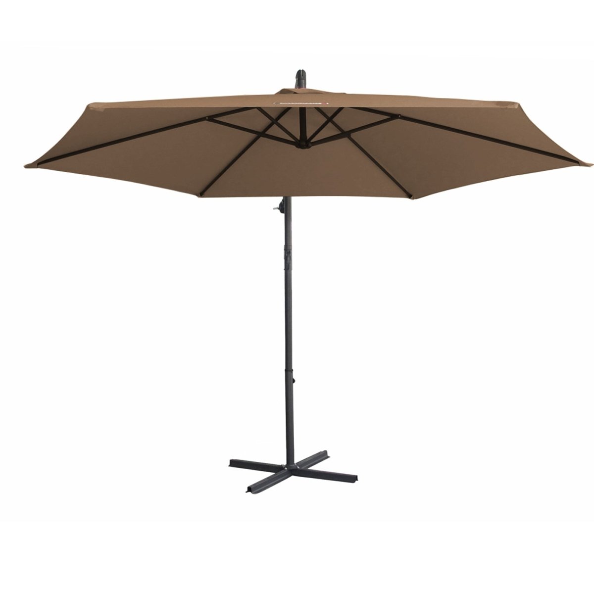 Milano 3M Outdoor Umbrella Cantilever With Protective Cover Patio Garden Shade - Latte - Outdoor Immersion