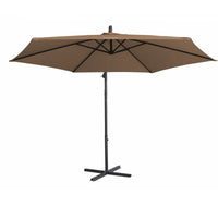 Thumbnail for Milano 3M Outdoor Umbrella Cantilever With Protective Cover Patio Garden Shade - Latte - Outdoor Immersion