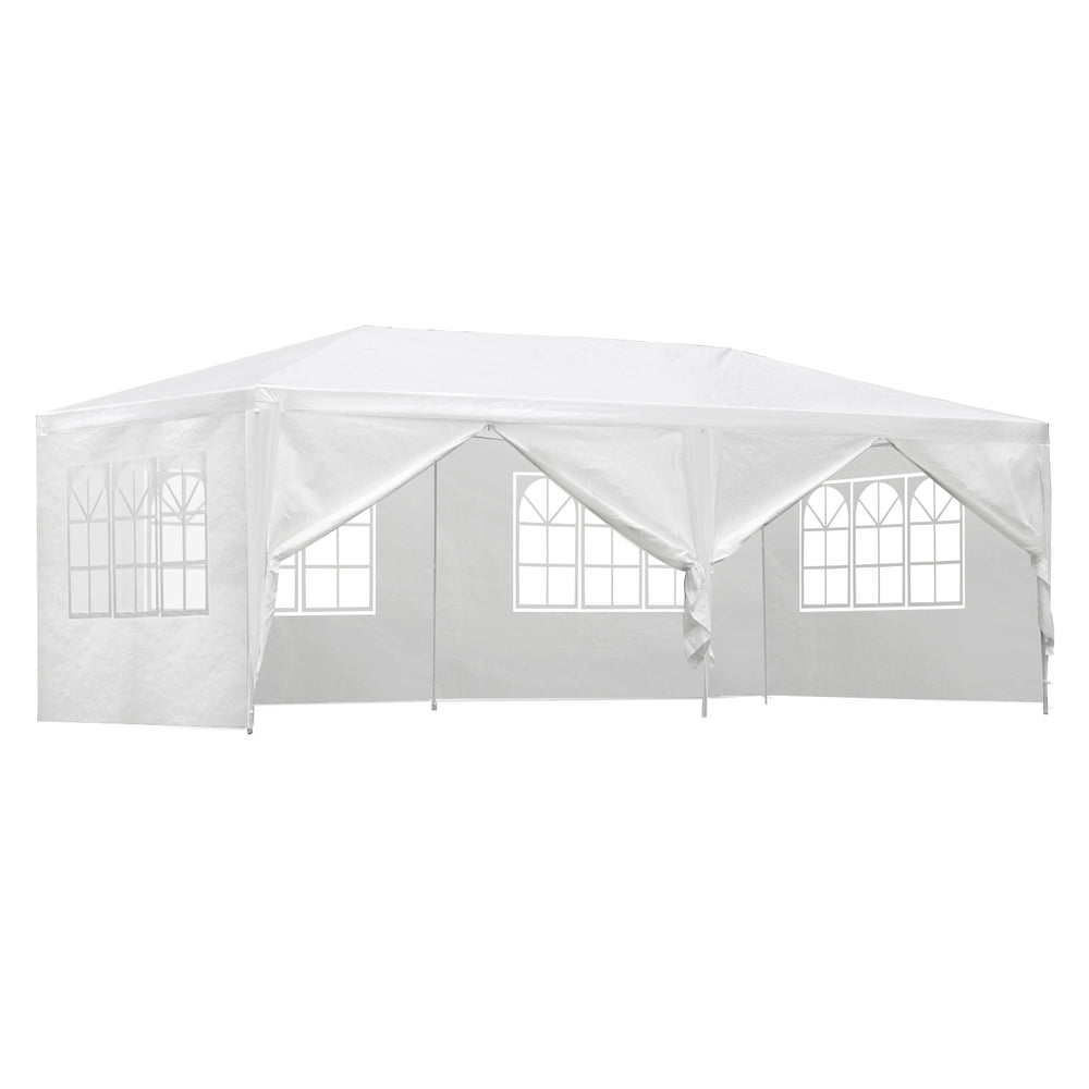 Outdoor Gazebo Marquee Party Tent White 3m x 6m - Outdoor Immersion