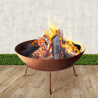 Thumbnail for Portable 70cm Steel Rustic Fireplace - Outdoor Immersion