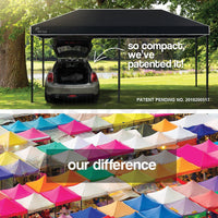 Thumbnail for Red Track 3x6m Folding Gazebo Shade Outdoor Black Foldable Marquee Pop-Up - Outdoor Immersion