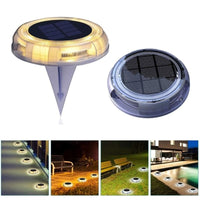 Thumbnail for Solar Deck Lights in Warm White- 4 in One Pack - Outdoor Immersion