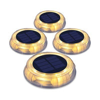 Thumbnail for Solar Deck Lights in Warm White- 4 in One Pack - Outdoor Immersion