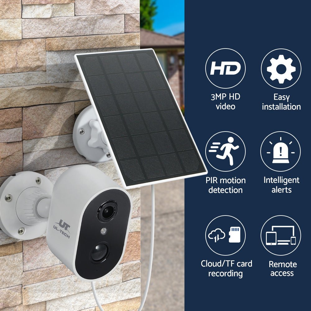 UL-tech 1080P Wireless Security IP Camera Rechargeable Outdoor CCTV Solar Panel - Outdoor Immersion