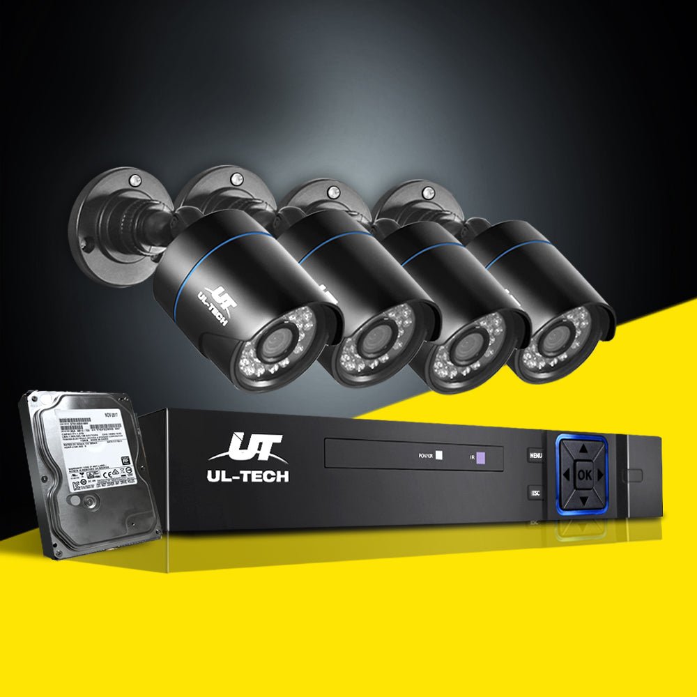 UL-tech CCTV Security System 4CH DVR 4 Cameras 2TB Hard Drive - Outdoor Immersion