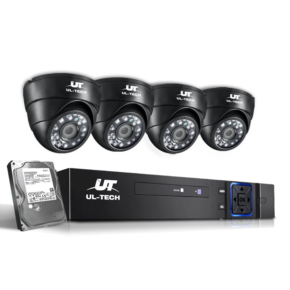 UL-tech CCTV Security System 4CH DVR 4 Cameras 2TB Hard Drive - Outdoor Immersion