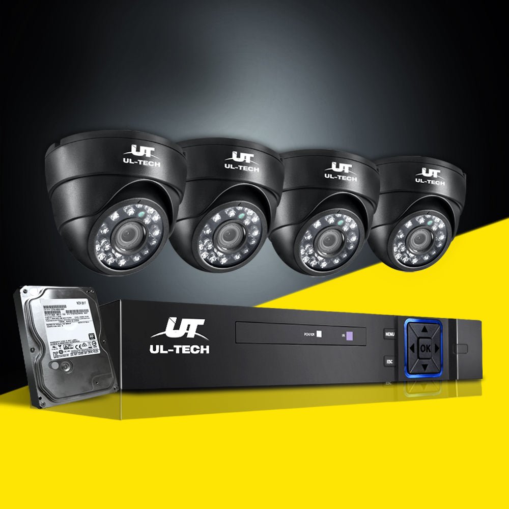 UL-tech CCTV Security System 4CH DVR 4 Cameras 2TB Hard Drive - Outdoor Immersion