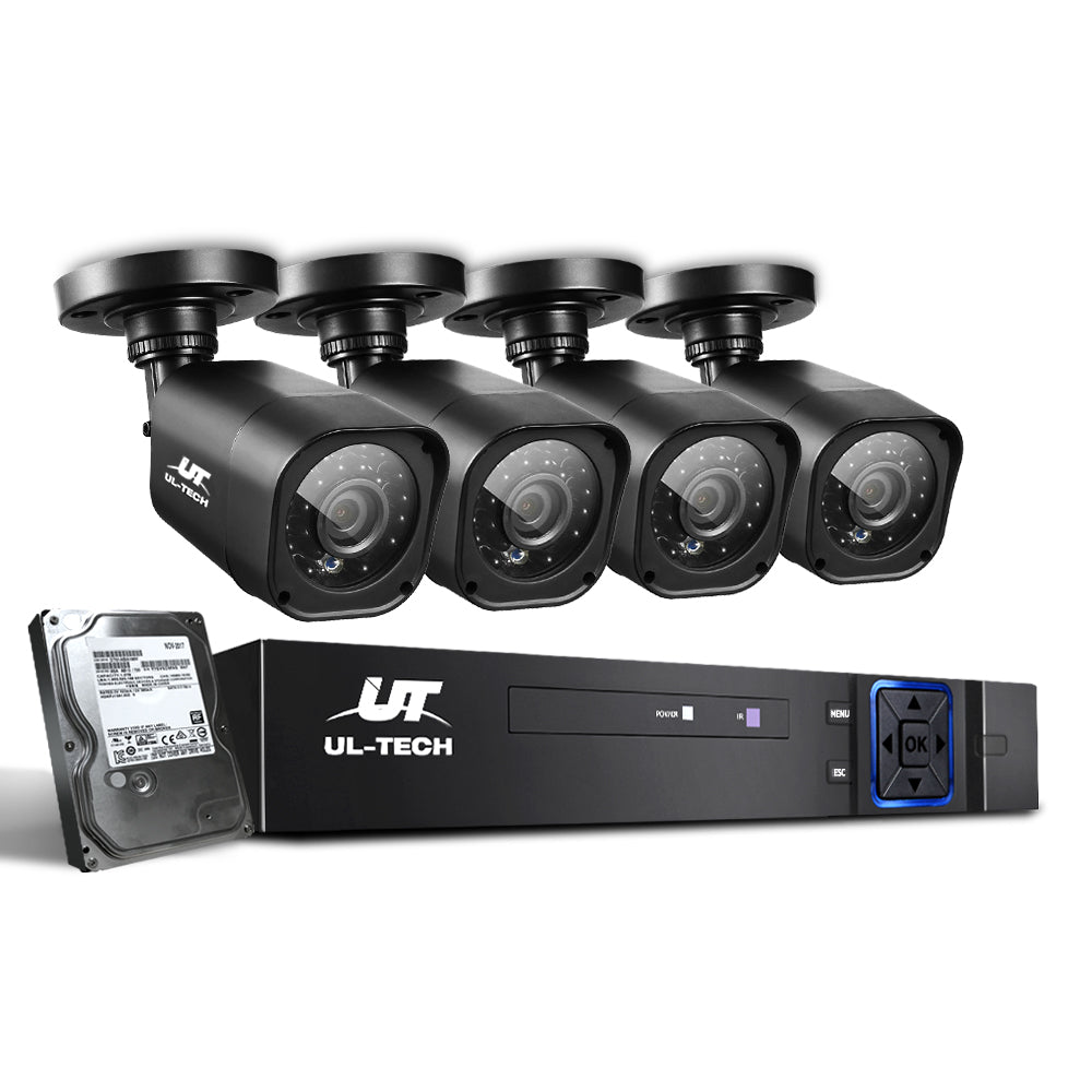 UL-tech CCTV Security System 8CH DVR 4 Cameras 2TB Hard Drive - Outdoor Immersion