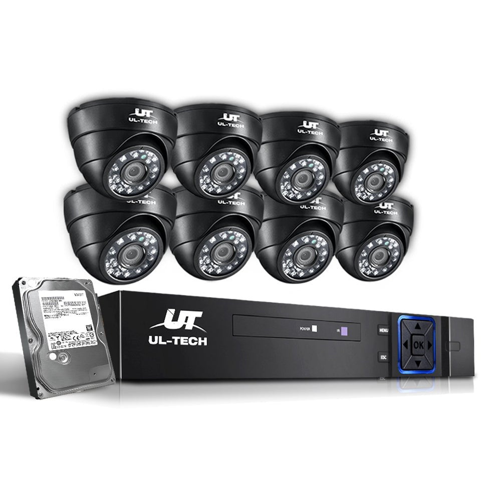 UL-tech CCTV Security System 8CH DVR 8 Cameras 2TB Hard Drive - Outdoor Immersion