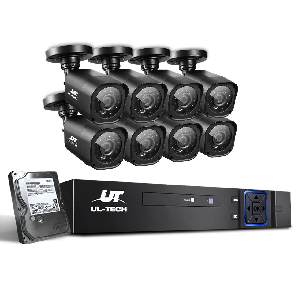 UL-tech CCTV Security System 8CH DVR 8 Cameras 2TB Hard Drive - Outdoor Immersion