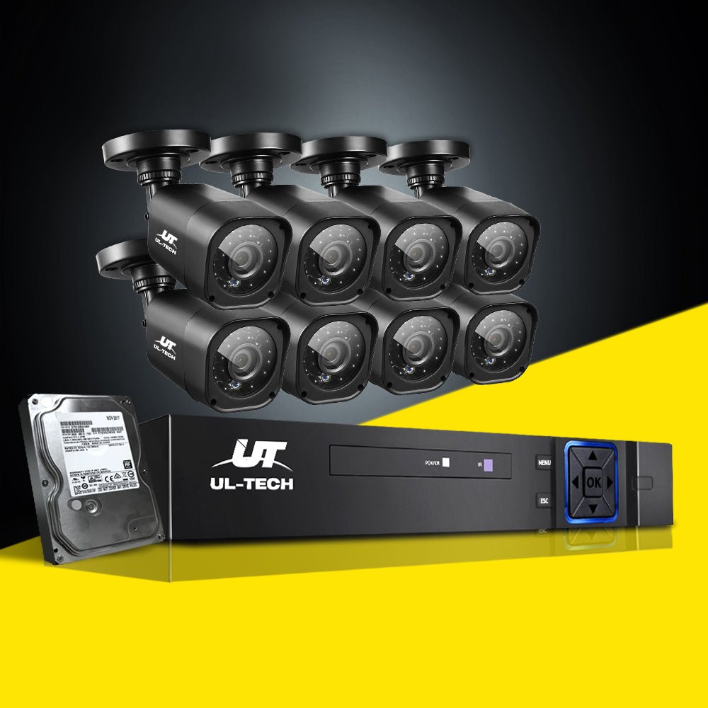 UL-tech CCTV Security System 8CH DVR 8 Cameras 2TB Hard Drive - Outdoor Immersion