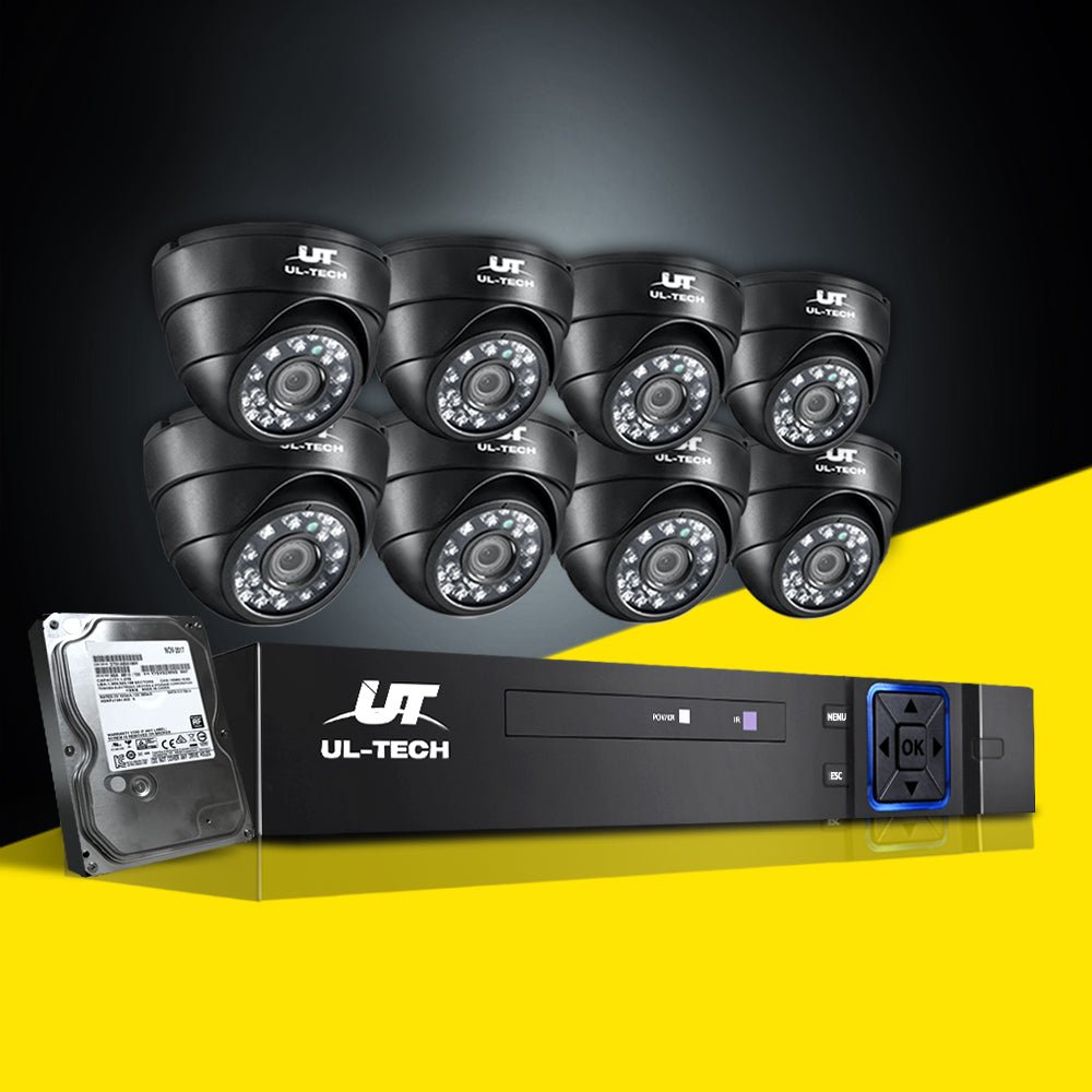 UL-tech CCTV Security System 8CH DVR 8 Cameras 2TB Hard Drive - Outdoor Immersion