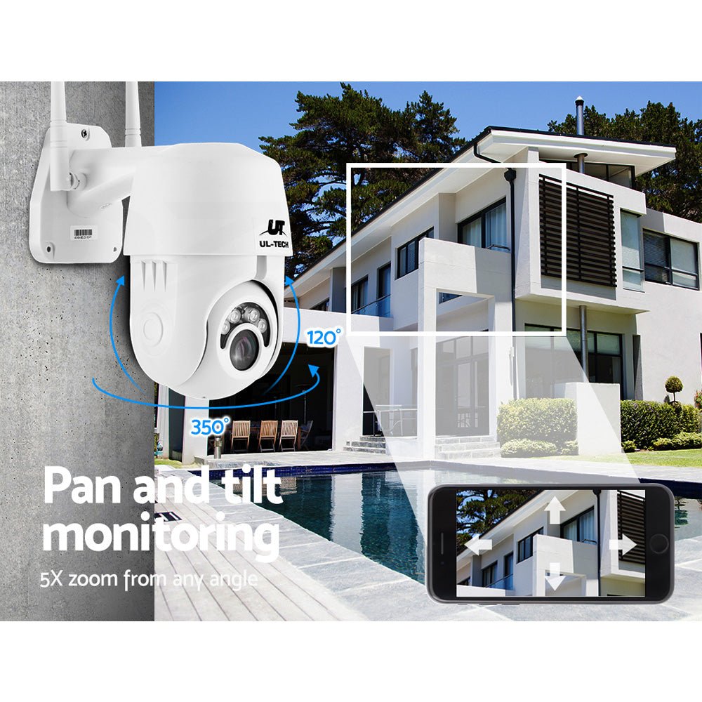 UL-tech Wireless IP Camera Outdoor CCTV Security System HD 1080P WIFI PTZ 2MP - Outdoor Immersion
