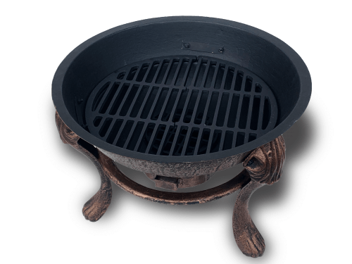 Vesuvius Firepit BBQ with Lid - Outdoor Immersion